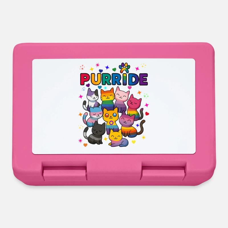 Purride LGBT Katzen - Brotdose - Pink