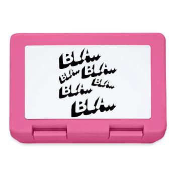 Bla Bla Bla Lustig Statement Genervt Kaffee - Brotdose - Pink - Vorne