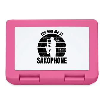 Witziger Saxophonisten Spruch - Brotdose - Pink - Vorne