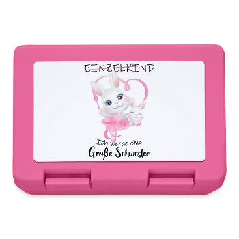 Announcing offspring I'm going to be a big sister in 2027 - Lunchbox - pink - Front