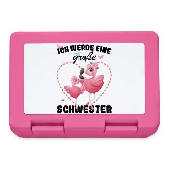 Nachwuchs Verkünden Ich Werde Große Schwester 2027 - Brotdose - Pink - Vorne