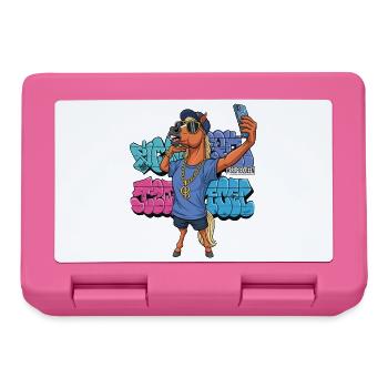 Selfie Queen – Urban Street Art Horse - Brotdose - Pink - Vorne