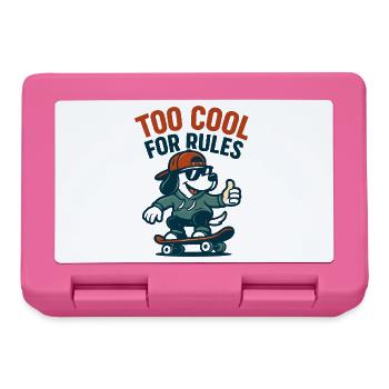 Skater Hund - Brotdose - Pink - Vorne