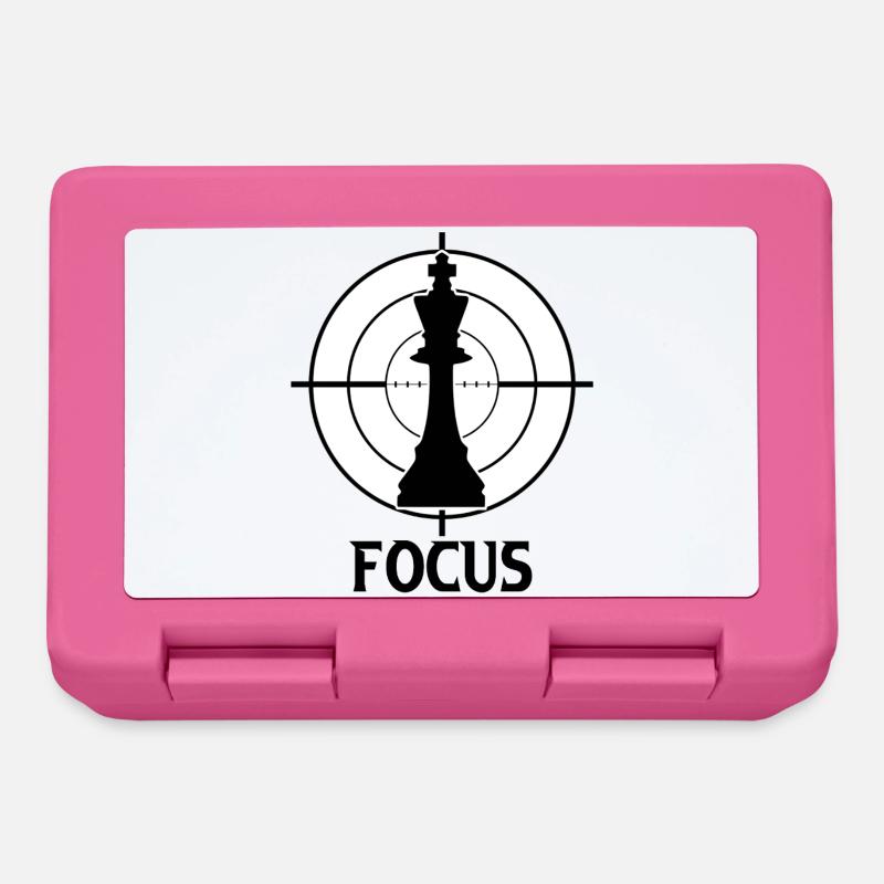 Échecs - Boîte à goûter - rose