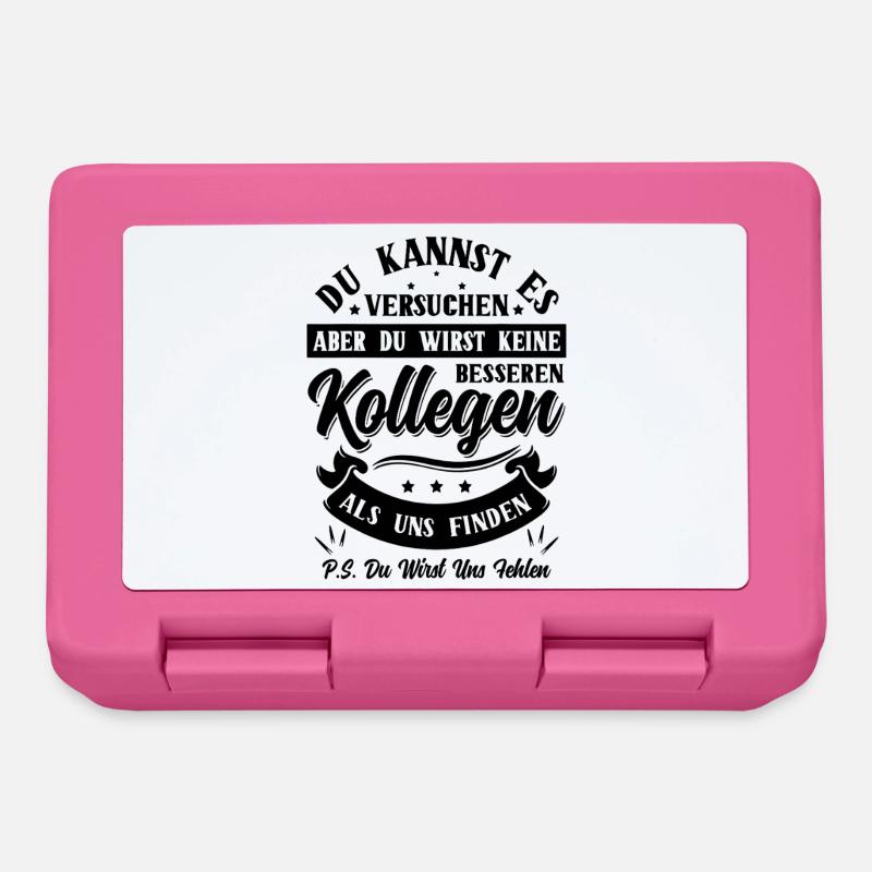 Abschiedsgeschenk Lustige Kollegen sprüche - Brotdose - Pink
