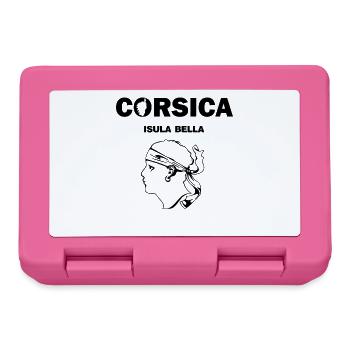 Corsica Isula Bella Corse Pirate France - Brotdose - Pink - Vorne