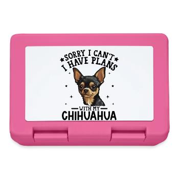 Charming Chihuahua Portrait Design - Lunchbox - pink - Front