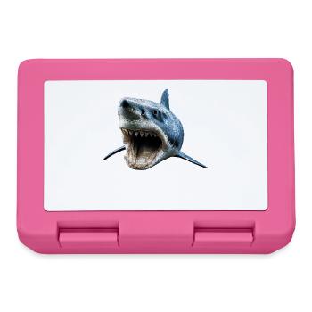 requin requin tigre requin plongeur requins mignons grand requin blanc - Boîte à goûter - rose - Devant