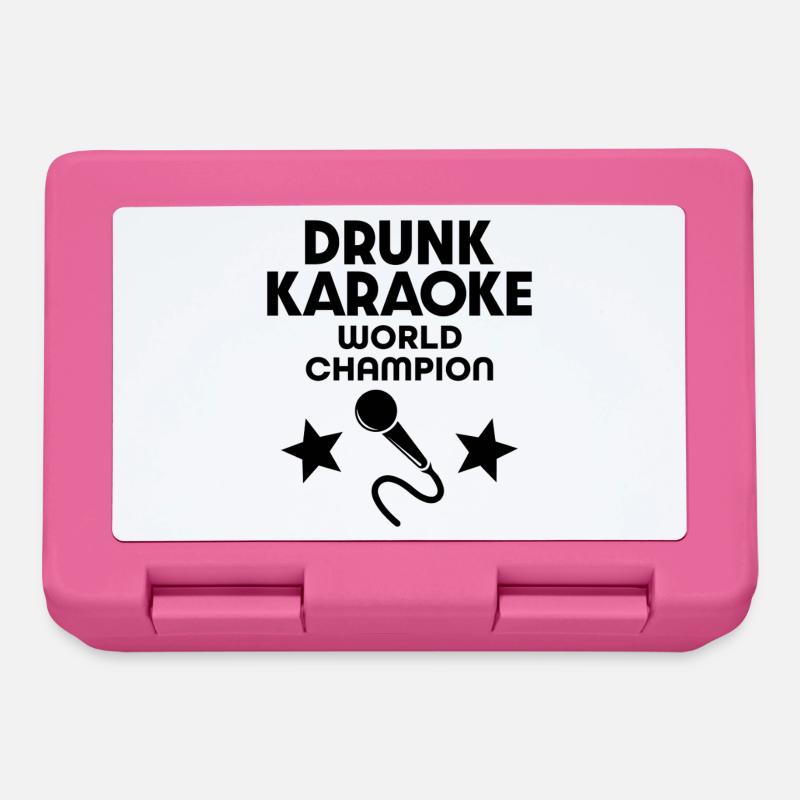 Drunk Karaoke World Champion - Lunchbox - pink
