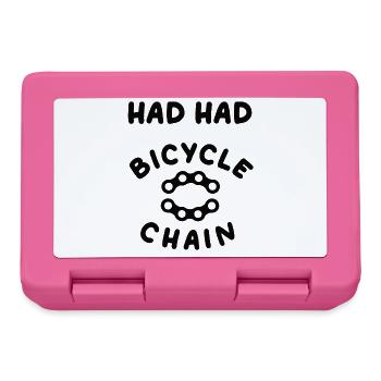 had had bicycle chain / Hätte Hätte Fahrradkette - Brotdose - Pink - Vorne