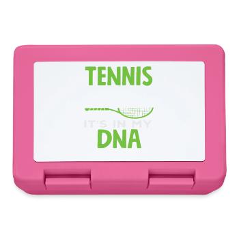 Joueur de tennis, c’est dans mon ADN - Boîte à goûter - rose - Devant