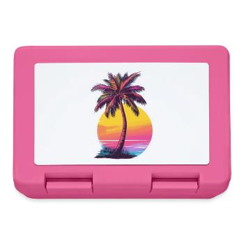 Palm tree - Lunchbox - pink - Front