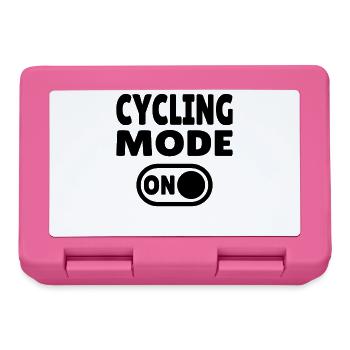 Mode vélo activé – Pour les vrais fans de vélo - Boîte à goûter - rose - Devant