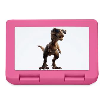 T-Rex Tyrannosaurus Rex Dino Papa Dinosaure - Boîte à goûter - rose - Devant