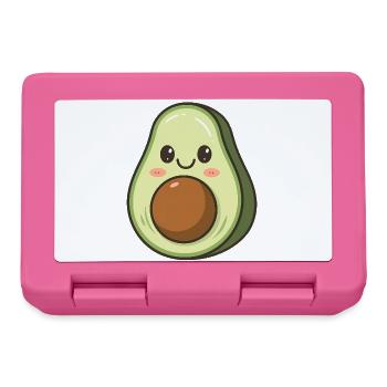 Kawaii Avocado Food Lover - Lunchbox - pink - Front