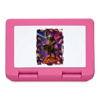 Space Explorers Dragon and Sloth - Lunchbox - pink - Front