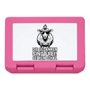 Cool Sheep - Freedom of Speech - Lunchbox - pink - Front