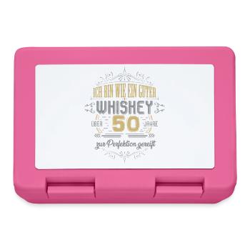 55. Geburtstag 55 Jahre alt Spruch Geschenk - Brotdose - Pink - Vorne
