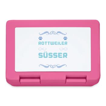 Rottweiler Dog Saying - Lunchbox - pink - Front