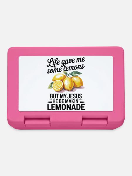 Life Gave Me Some Lemons But My Jesus He Be Makin - Brotdose - Pink