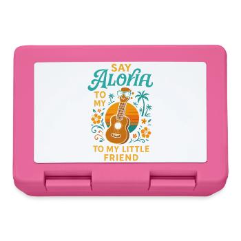 Say Aloha to my little friend - Lunchbox - pink - Front