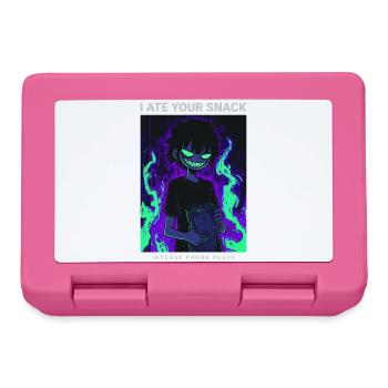Dark Phonk Anime Creepy I Ate Your Snack - Lunchbox - pink - Front
