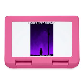 I Dont Need Friends Dark Phonk Lofi Grunge Edgy - Lunchbox - pink - Front