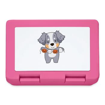 Costume de berger australien joyeux Halloween pour chien - Boîte à goûter - rose - Devant