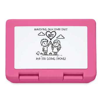 Anniversary of mutual harassment since 1977 - Lunchbox - pink - Front