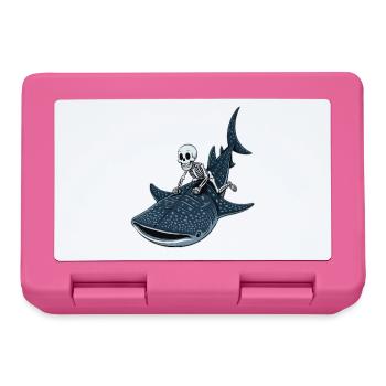 Skelett auf Walhai Rhincodon - Brotdose - Pink - Vorne