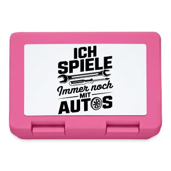 Autofan - Kfz-Mechaniker - Brotdose - Pink - Vorne