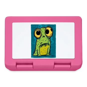 Cartoon Frog with big eyes - Lunchbox - pink - Front