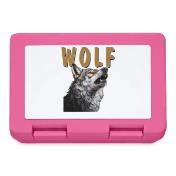Wolf - Lunchbox - pink - Front