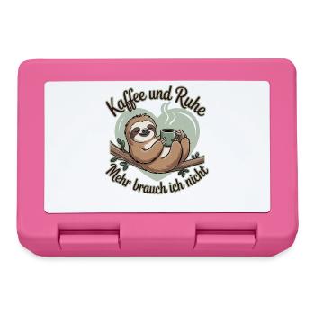Coffee and peace and quiet I don't need more - Lunchbox - pink - Front