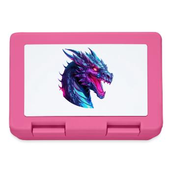 Neon Dragon Head Artwork - Lunchbox - pink - Front