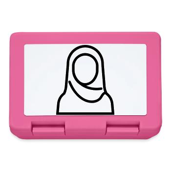 Muslimische Frau - Brotdose - Pink - Vorne