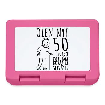 50 anniversaire homme années 50 j’ai 50 ans - Boîte à goûter - rose - Devant