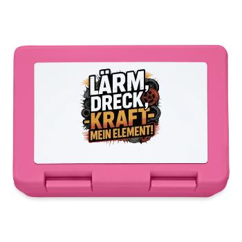 Lärm Dreck Kraft – Mein Element - Brotdose - Pink - Vorne