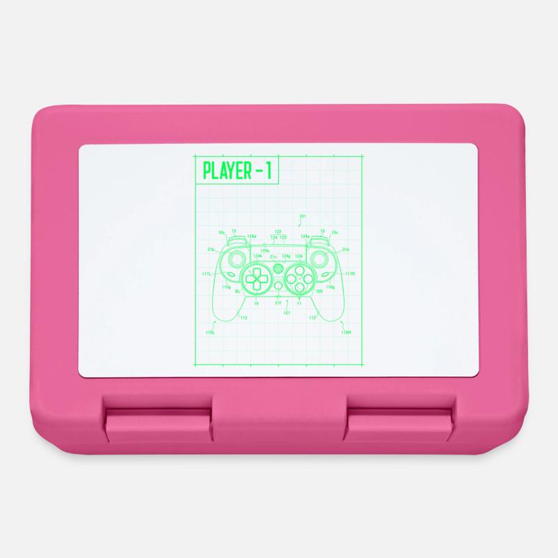 Joueur1 Manette de plan Neon - Boîte à goûter - rose