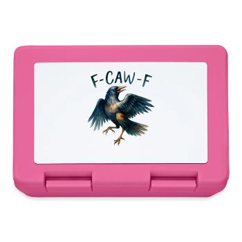 Drôle de corbeau disant F-CAW-F T-Shirt - Boîte à goûter - rose - Devant