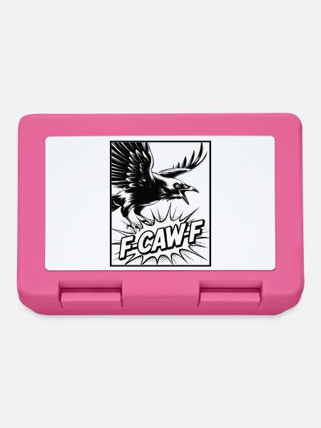 F-Caw-F Meme Krähe - Brotdose - Pink