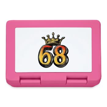 68 Nombre Couronne - Boîte à goûter - rose - Devant