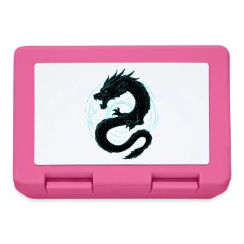 Dragon néon - Boîte à goûter - rose - Devant