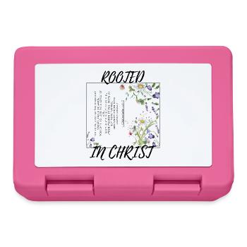 Rooted in Christ – Colossians 2:6–7 - Brotdose - Pink - Vorne