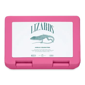 Kubanischer Ritter Anole Reptilienhalter Eidechse - Brotdose - Pink - Vorne