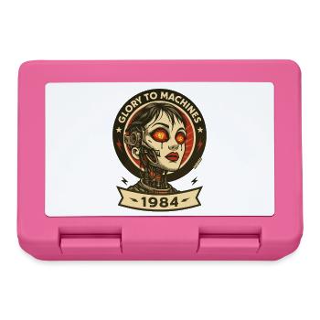 Ruhm den Maschinen Roboter - Brotdose - Pink - Vorne