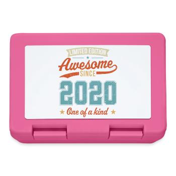 Génial depuis 2020 - Boîte à goûter - rose - Devant