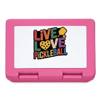 Gift idea for pickleball players and fans - Lunchbox - pink - Front