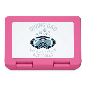 Diving Saying Dad Funny Diving Gift - Lunchbox - pink - Front