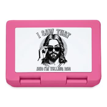 Jesus, I Saw That, I'm Telling Dad, Jesus Christus - Brotdose - Pink - Vorne